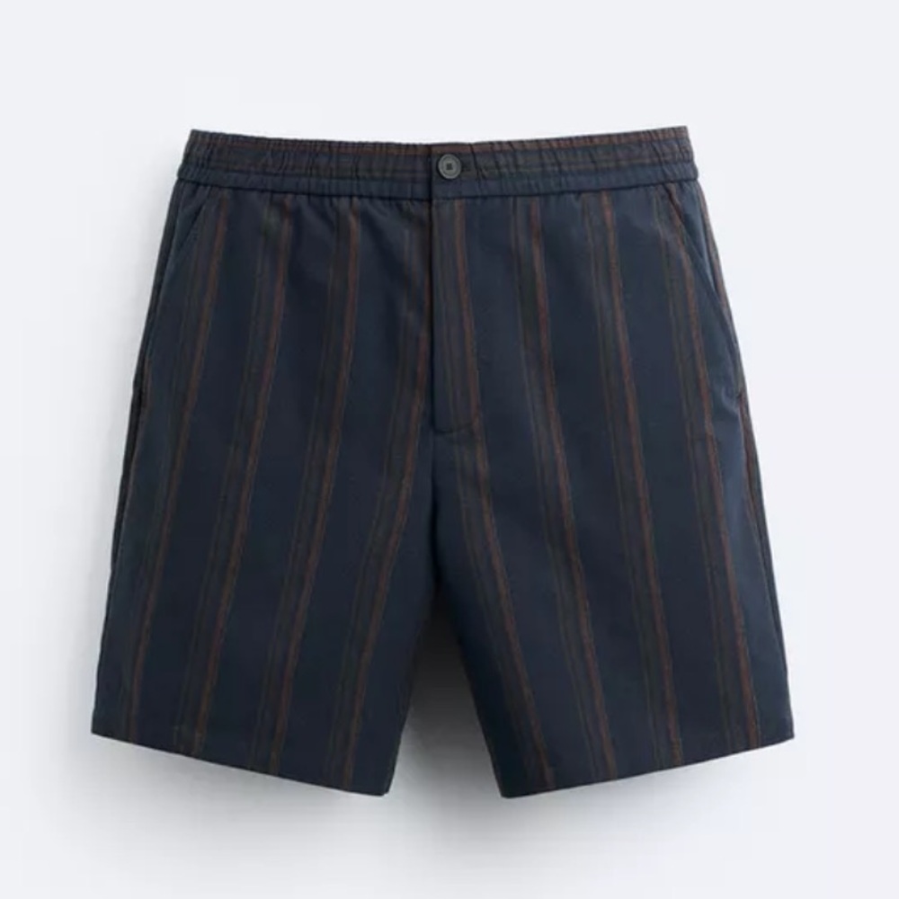 Zara Mens Stripe Bermuda short